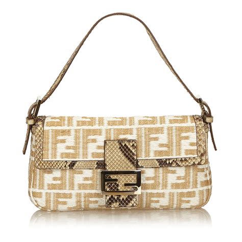 fendi flat baguette bag|Fendi baguette bag second hand.